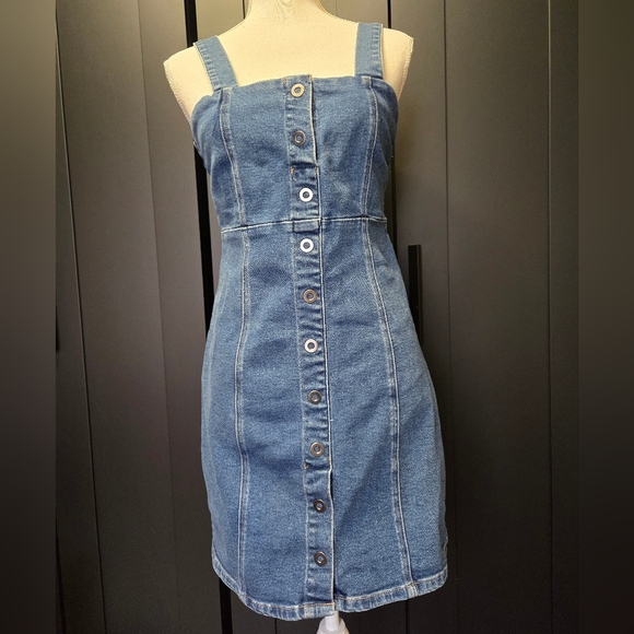 Good American sleeveless tank denim dress - Picture 6 of 10